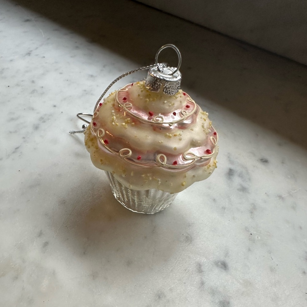 You’re a CUPCAKE!  Glass ornament